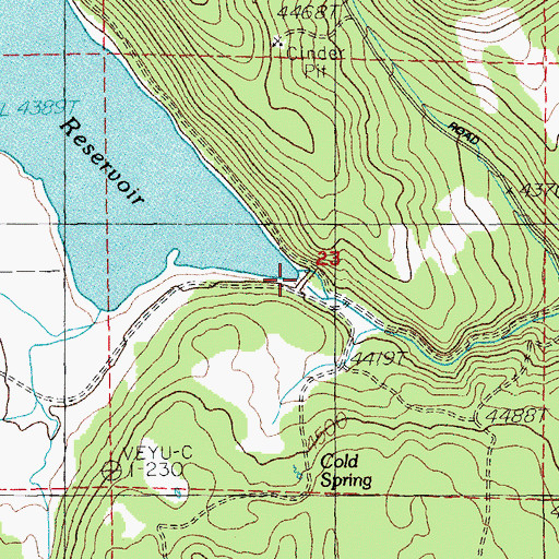 Topographic Map of Whiteline Dam, OR