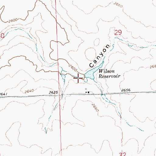 Topographic Map of Wilson Dam, OR