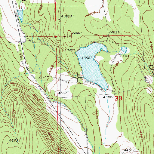 Topographic Map of Worden Dam Number Two, OR