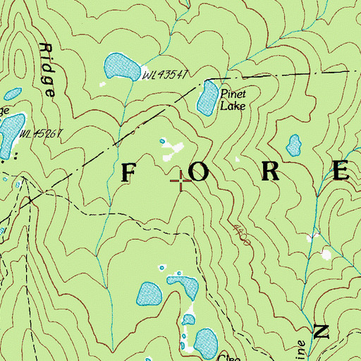 Topographic Map of Marion Flats, OR