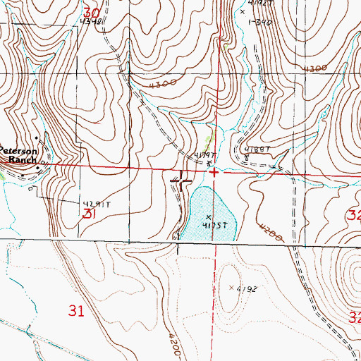 Topographic Map of Foley Creek, OR