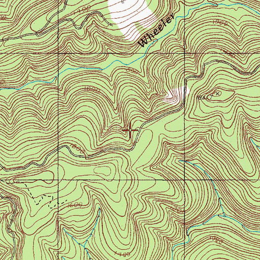 Topographic Map of Wheeler Creek Natural Research Area, OR