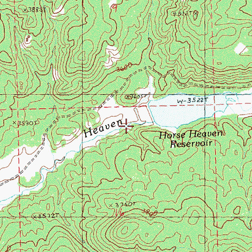 Topographic Map of Pringle Gulch, OR