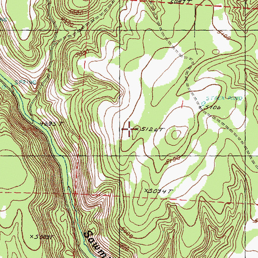 Topographic Map of Chapin Table, OR