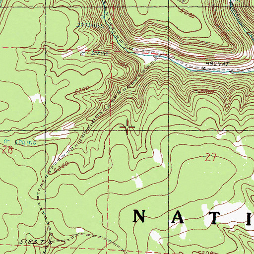 Topographic Map of Gravelly Flat, OR
