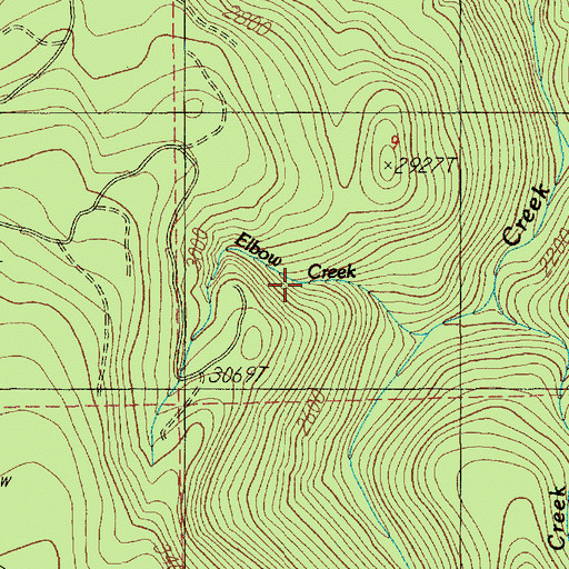 Topographic Map of Cultus Creek, OR