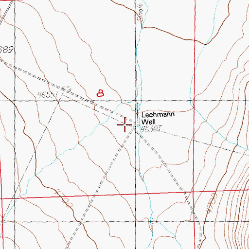 Topographic Map of Leehmann Well, OR