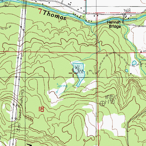 Topographic Map of Bentz Ponds, OR