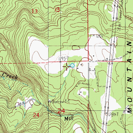 Topographic Map of Rogers Mountain Ranch Reservoir, OR