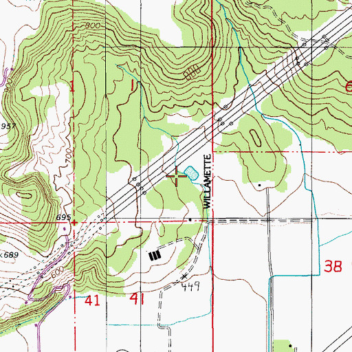 Topographic Map of Hafco Reservoir, OR