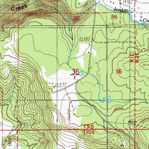 Topographic Map of Wilkes Reservoir, OR
