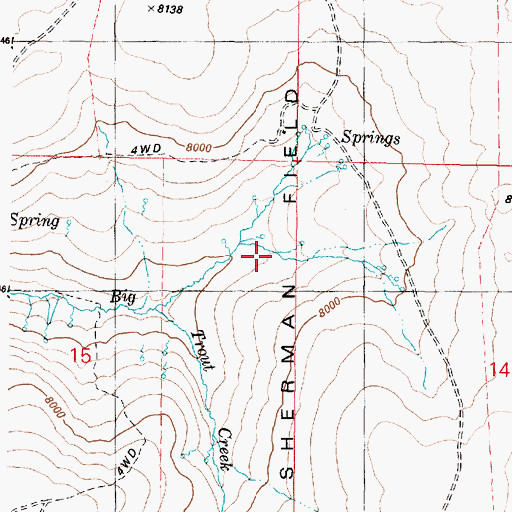 Topographic Map of Sherman Field, OR