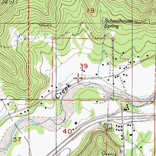 Topographic Map of Vaughn Log Pond, OR