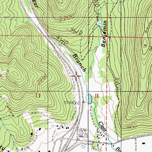 Topographic Map of Camp Elliff (historical), OR