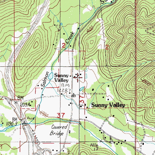 Topographic Map of Woolfolk Reservoir, OR