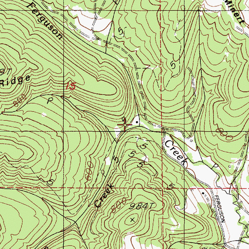 Topographic Map of Davidson Creek, OR