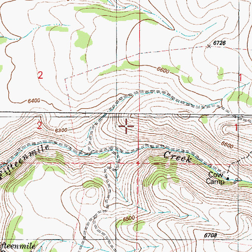 Topographic Map of Gopher Spring, OR