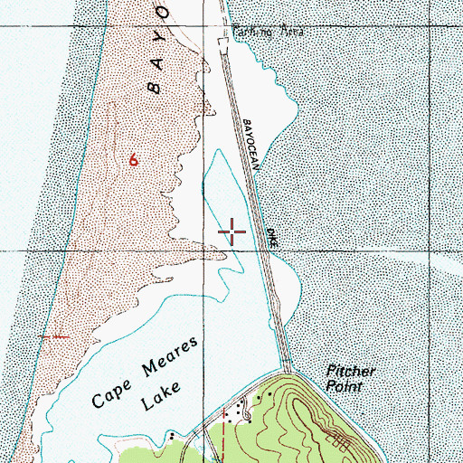 Topographic Map of Bayocean Dike, OR