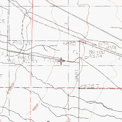 Topographic Map of Echave Ditch, OR