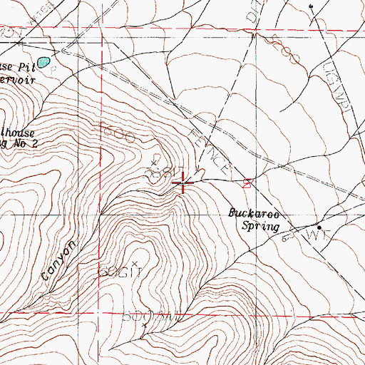 Topographic Map of Schoolhouse Canyon, OR