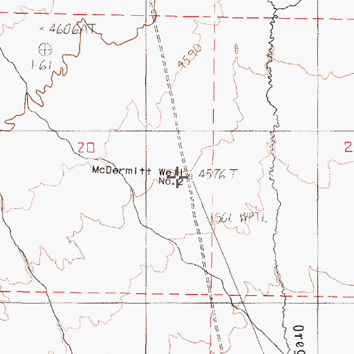 Topographic Map of McDermitt Well Number 2, OR