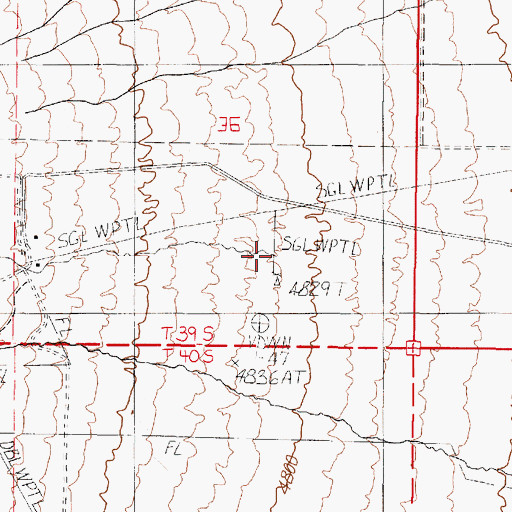 Topographic Map of Fish Creek, OR