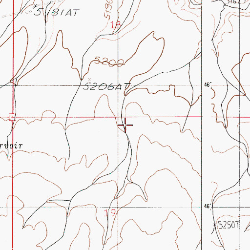 Topographic Map of Road Reservoir, OR