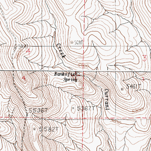 Topographic Map of Bankofier Spring, OR