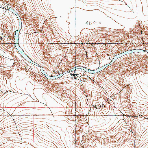 Topographic Map of Five Bar, OR