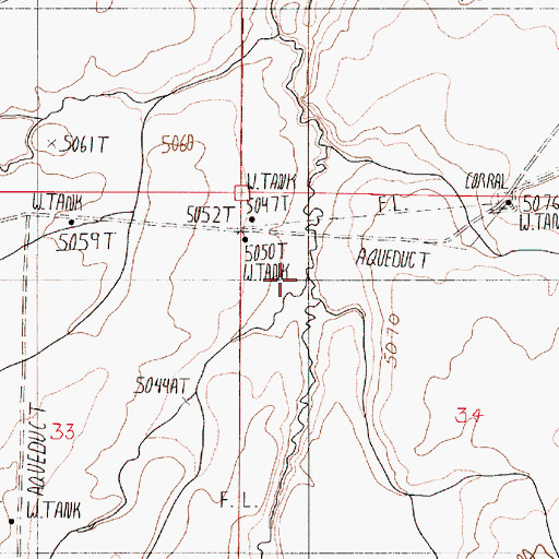 Topographic Map of Steer Canyon Creek, OR