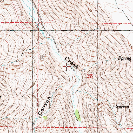 Topographic Map of Cove Canyon, OR