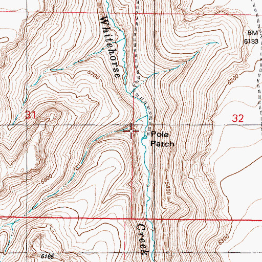Topographic Map of Pole Patch, OR