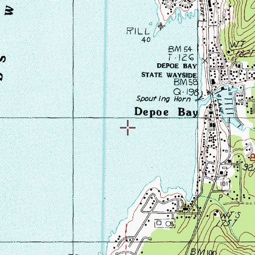 Topographic Map of Flat Rock, OR