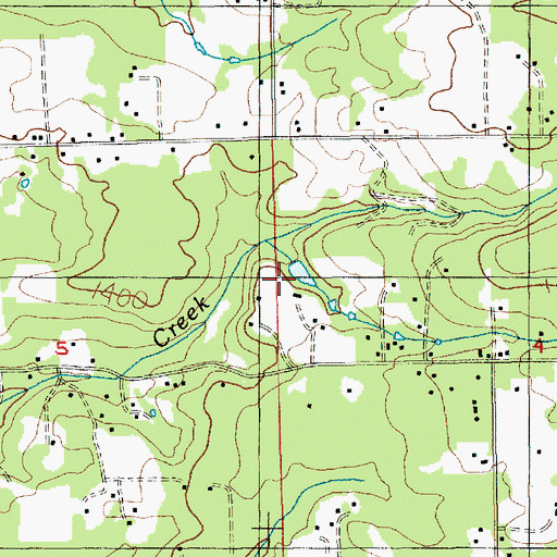 Topographic Map of Fleshman Reservoirs, OR