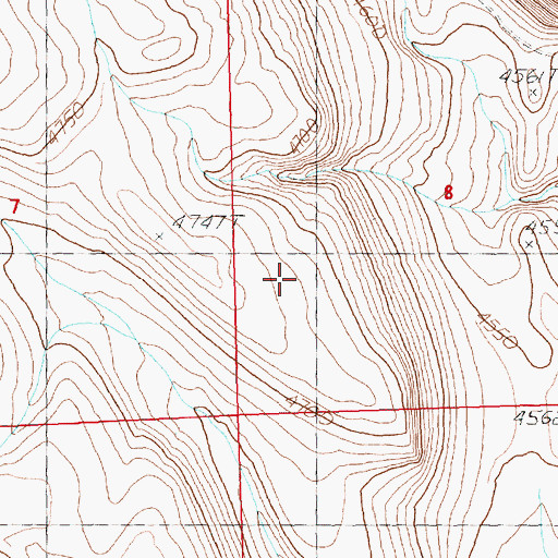 Topographic Map of Sand Canyon, OR