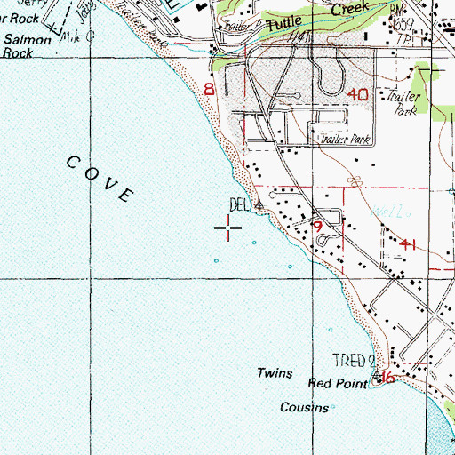 Topographic Map of Couplets, OR
