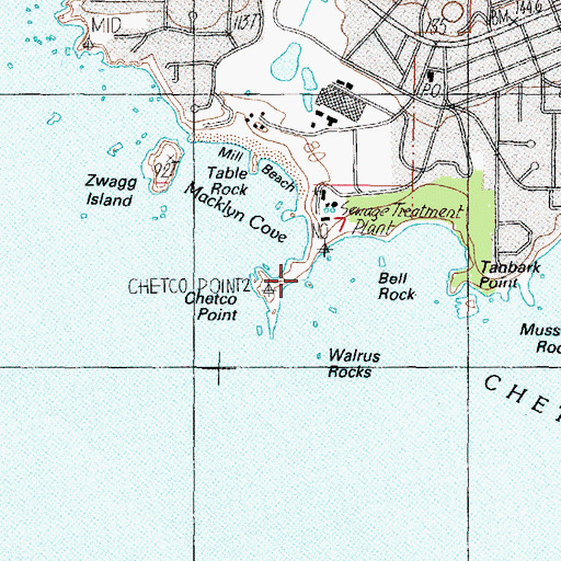 Topographic Map of Green Rock, OR