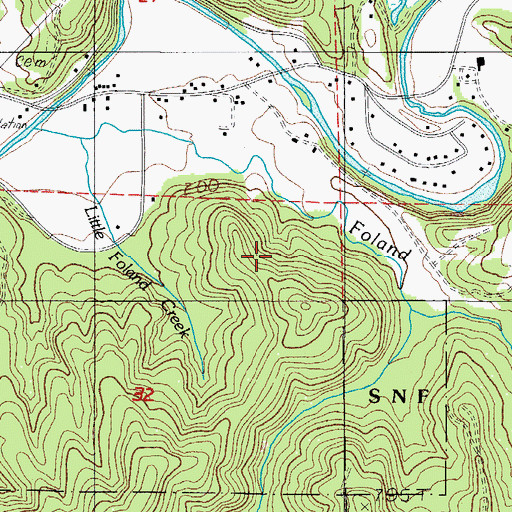 Topographic Map of Davidson Spring, OR