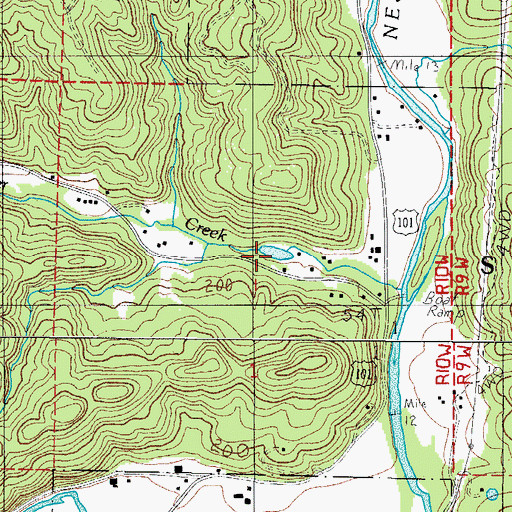 Topographic Map of Henkin Pond, OR