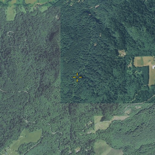 Aerial/Satellite Image of Upper Latourell Falls, OR