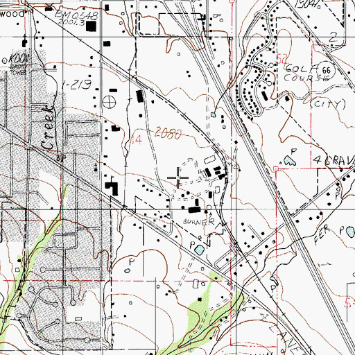Topographic Map of Belleview, OR
