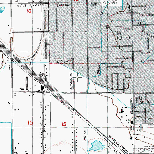 Topographic Map of Number One C-Drain, OR