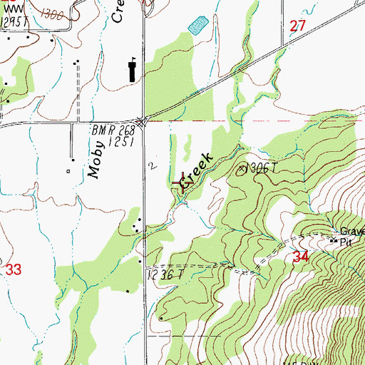 Topographic Map of Petrehn Reservoir, OR