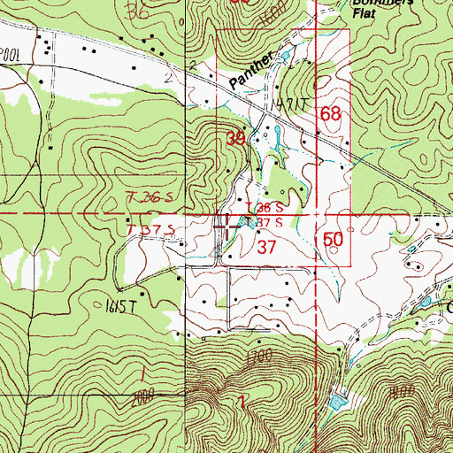 Topographic Map of Hixson Reservoir, OR