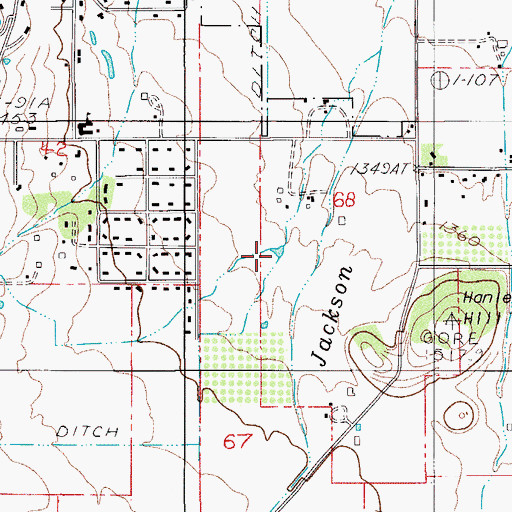 Topographic Map of Hefferman Reservoir, OR
