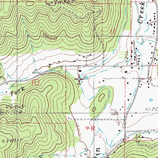 Topographic Map of Goodrich Reservoir, OR
