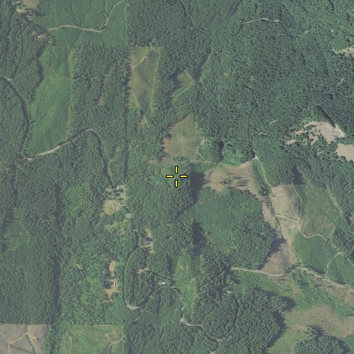 Aerial/Satellite Image of Round Mountain, OR