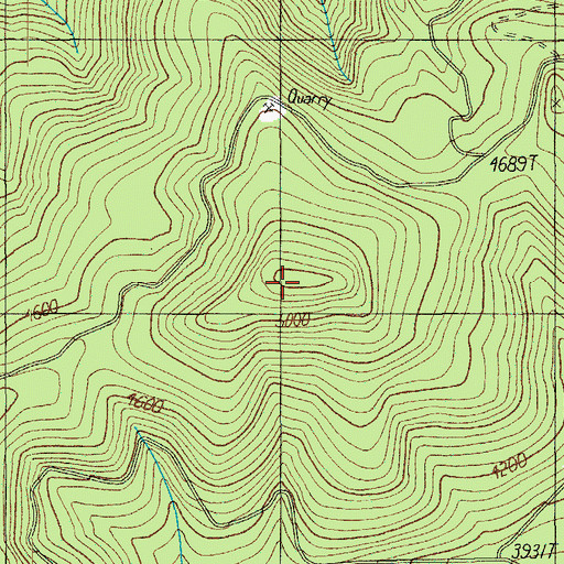Topographic Map of Watson Ridge, OR