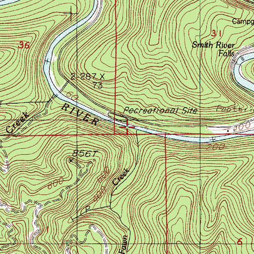 Topographic Map of Fawn Creek, OR