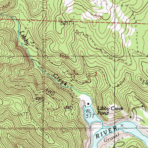Topographic Map of Merriam Cemetery, OR